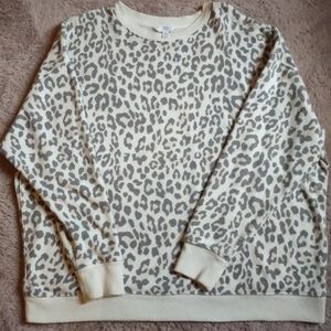 Cheetah print sweatshirt